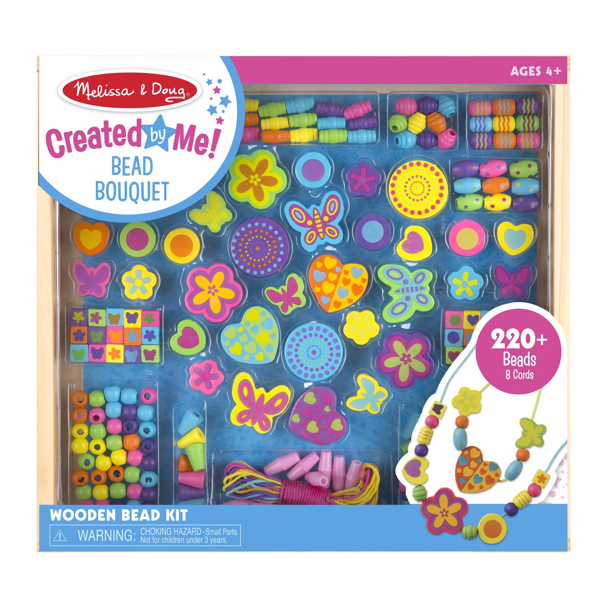Melissa & Doug cordones coloridos listos para cortar y ensartar creatividad
