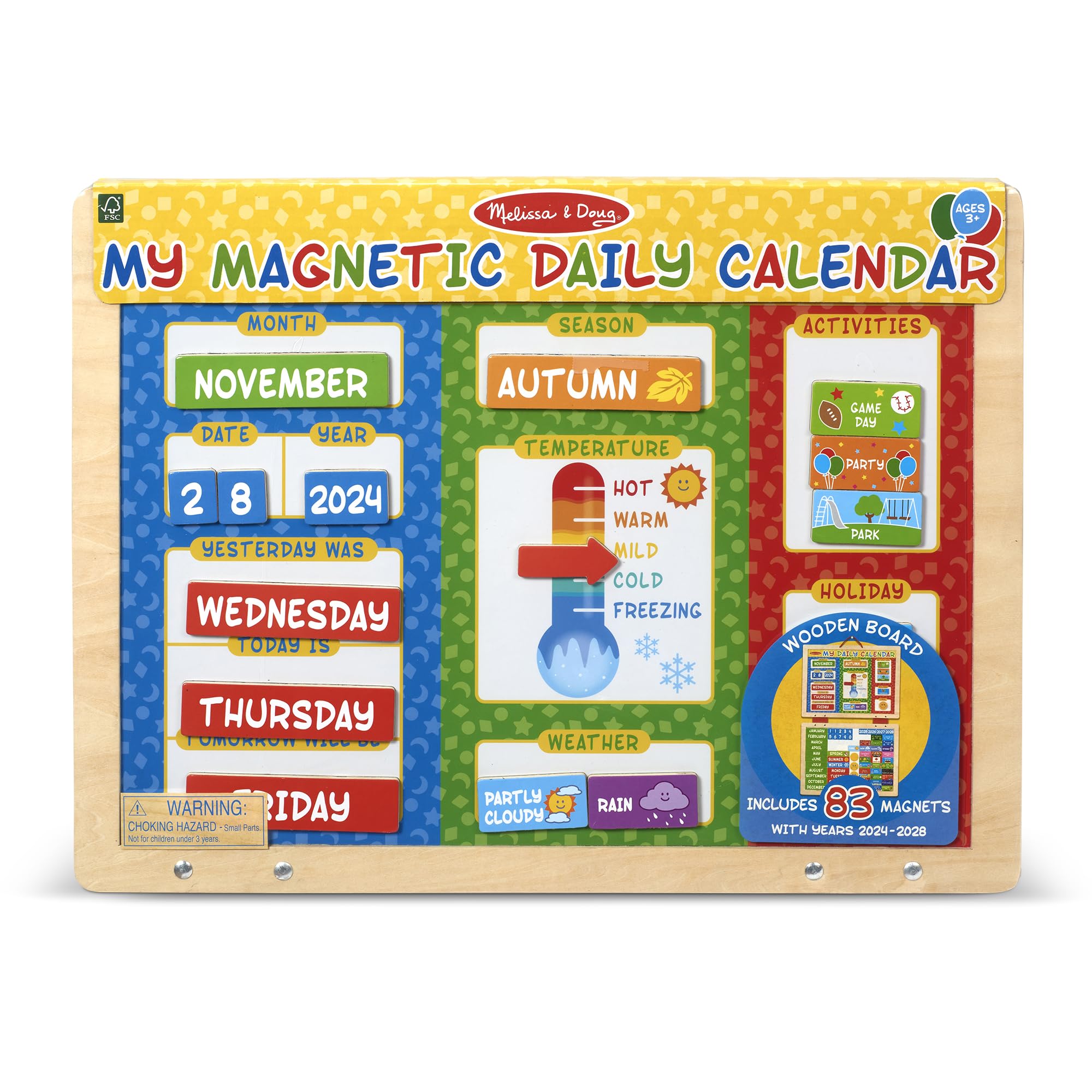Melissa & Doug caja y guía de montaje, presentación lista para regalar