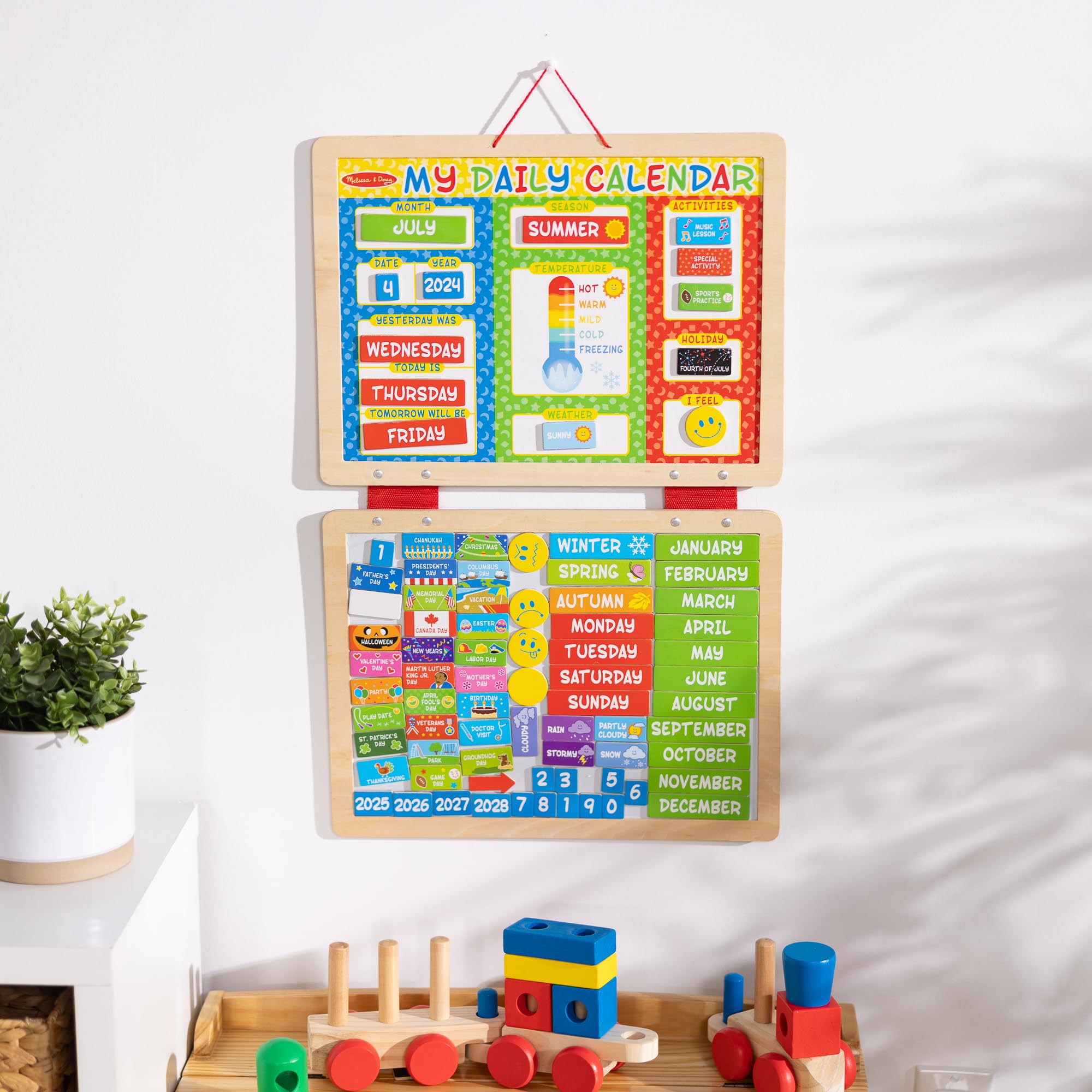 Melissa & Doug sección de estados de ánimo en foco, desarrollo emocional apoyado