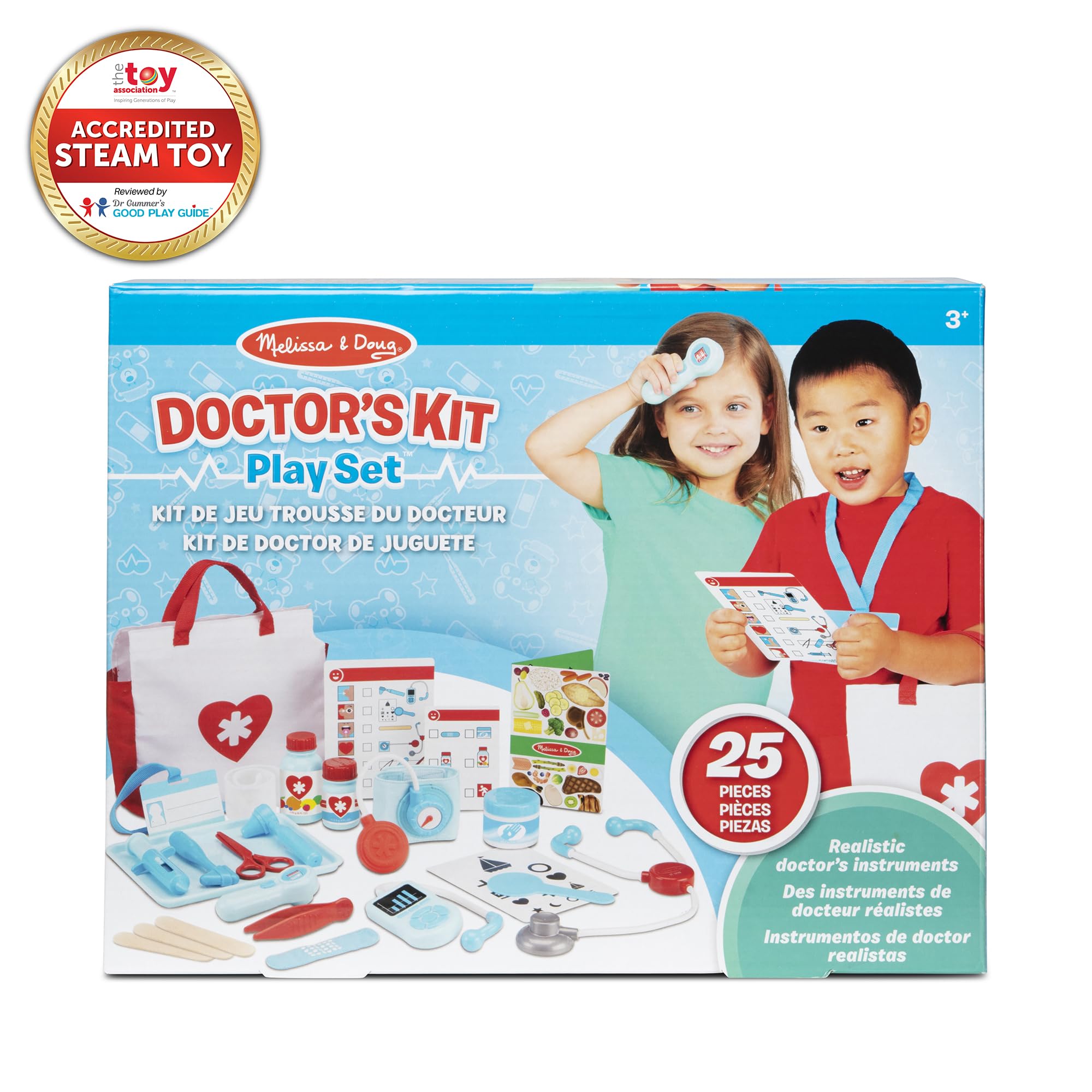 Melissa & Doug etiqueta del producto mostrando marca y contenido