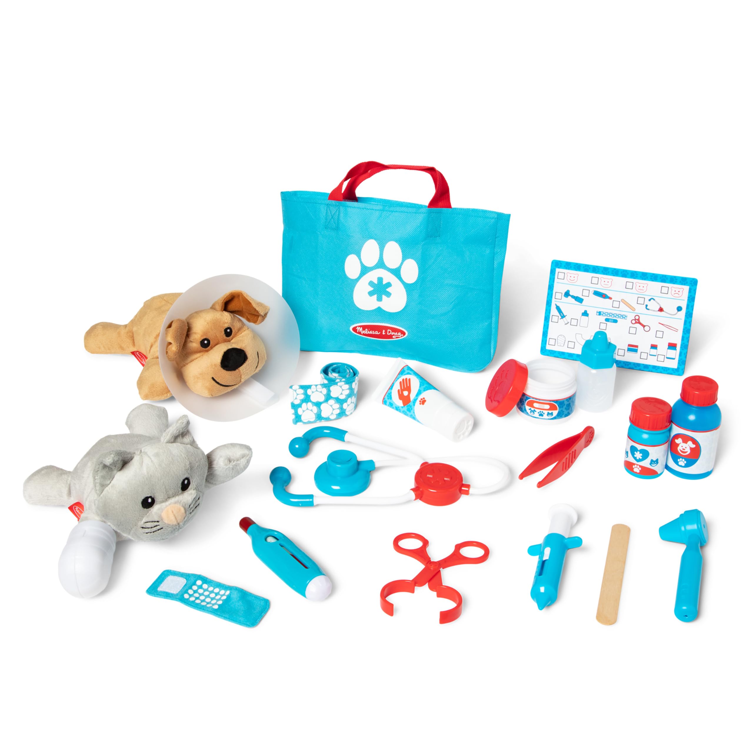Melissa & Doug empaque frontal mostrando el kit veterinario para juego