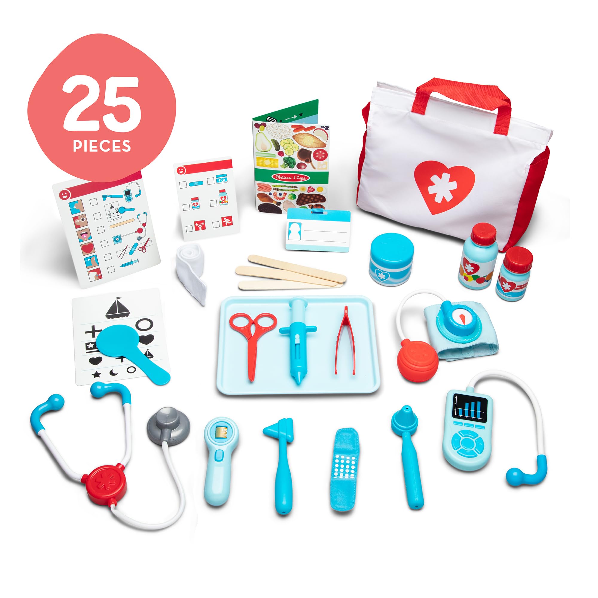 Melissa & Doug interior del tote con piezas organizadas fácilmente