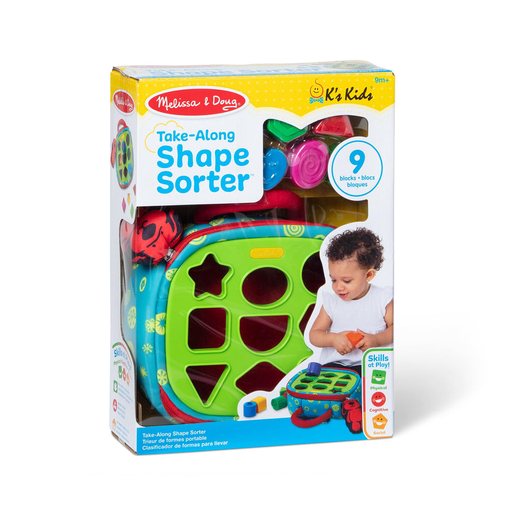 Melissa & Doug lifestyle nursery scene showing the sorter as a cheerful developmental decor piece