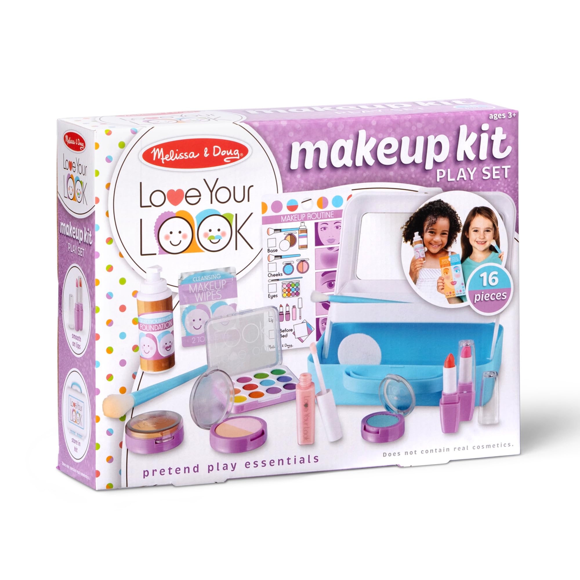 Melissa & Doug close-up of 12-color palette showing variety and imaginative color play