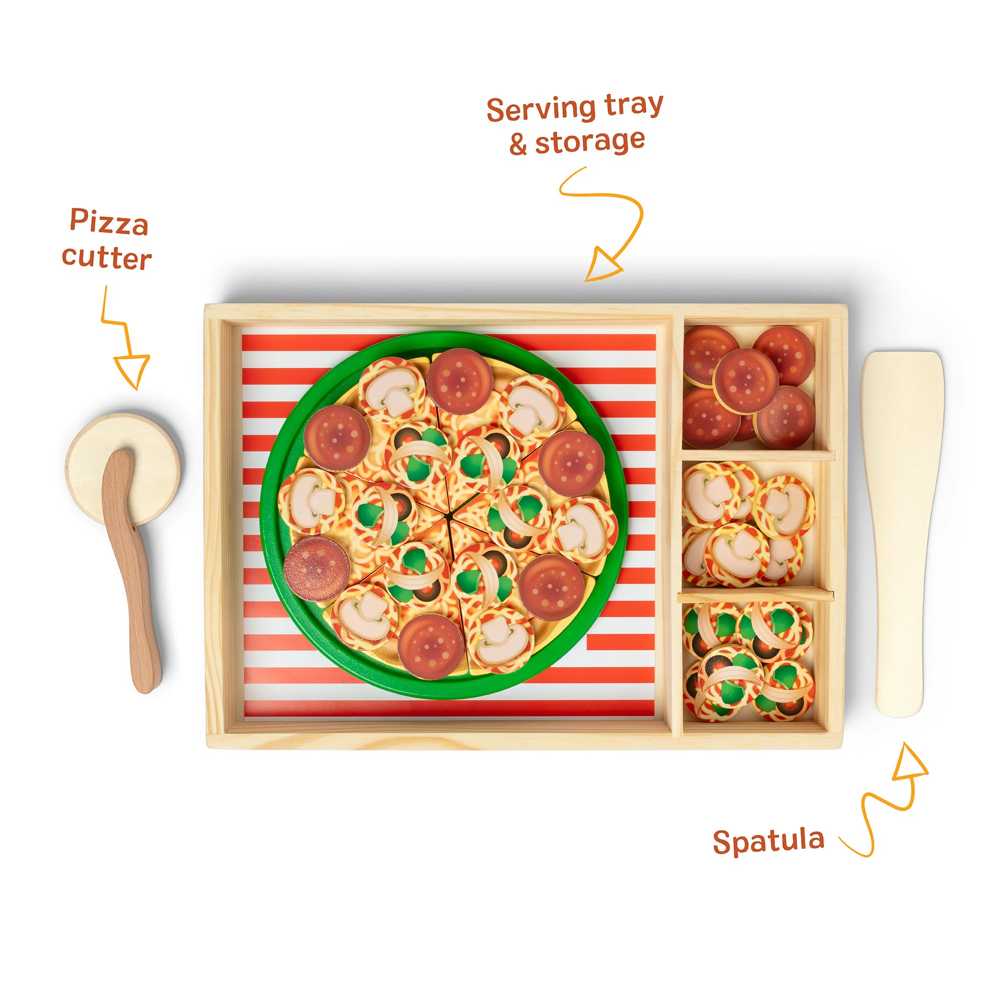 Melissa & Doug cortador y espátula de juguete, herramientas para juego realista