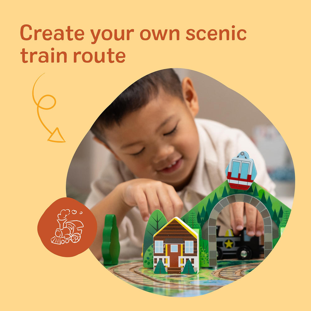 Melissa & Doug túnel con góndola en movimiento, promueve juego creativo