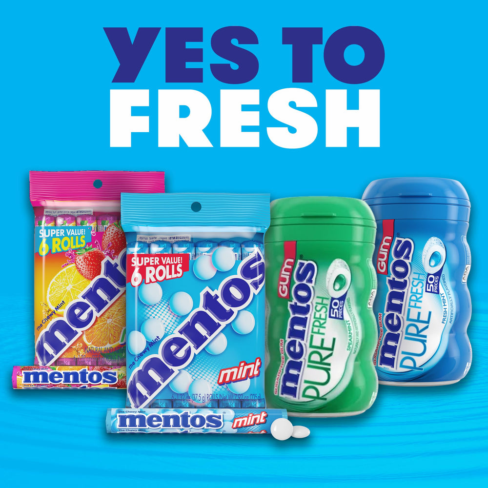 Mentos pack de seis botes ideal para reponer y compartir en casa