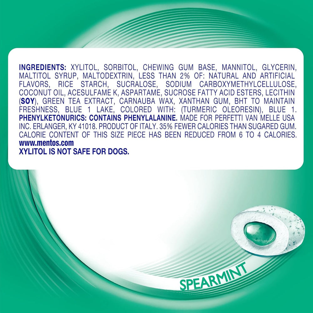 Person grabbing Mentos gum from a bag demonstrating convenient on-the-go freshness