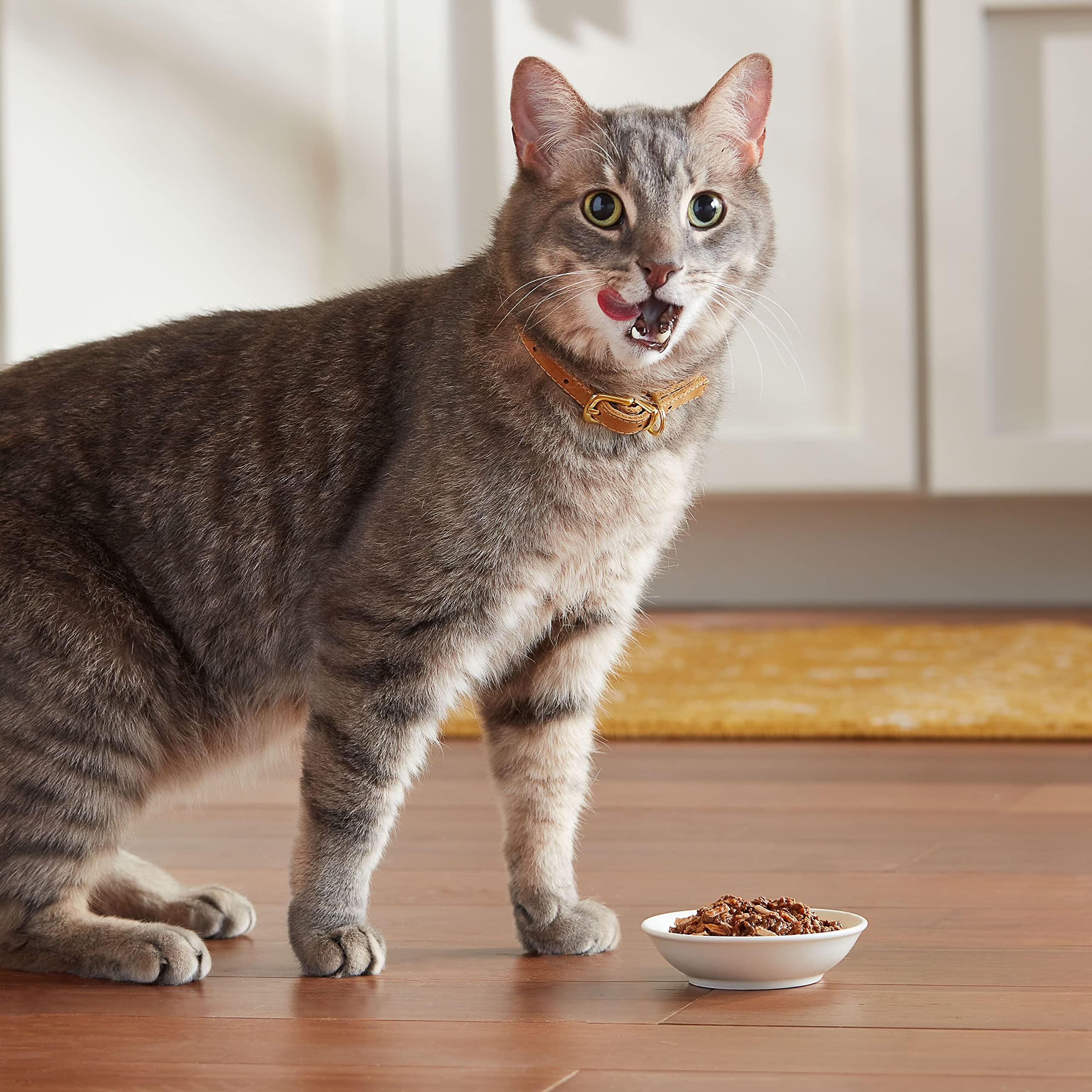 Meow Mix etiqueta nutricional visible, información completa y clara