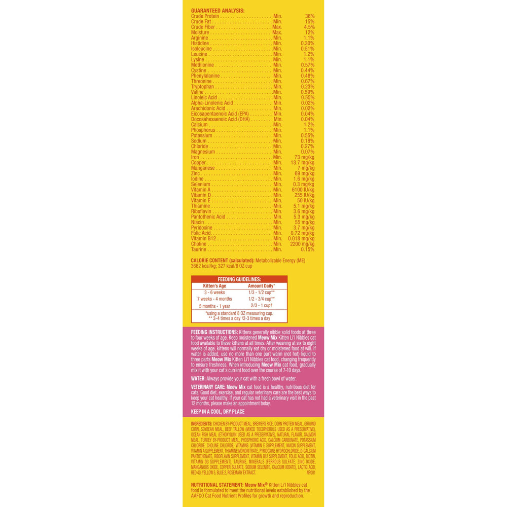 Meow Mix pack de 4 bolsas, suministro prolongado y almacenamiento