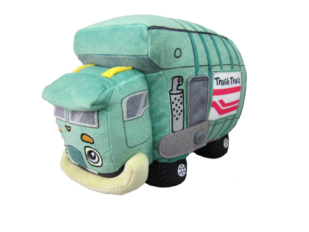 MerryMakers Trash Truck vista frontal mostrando diseño reconocible y atractivo