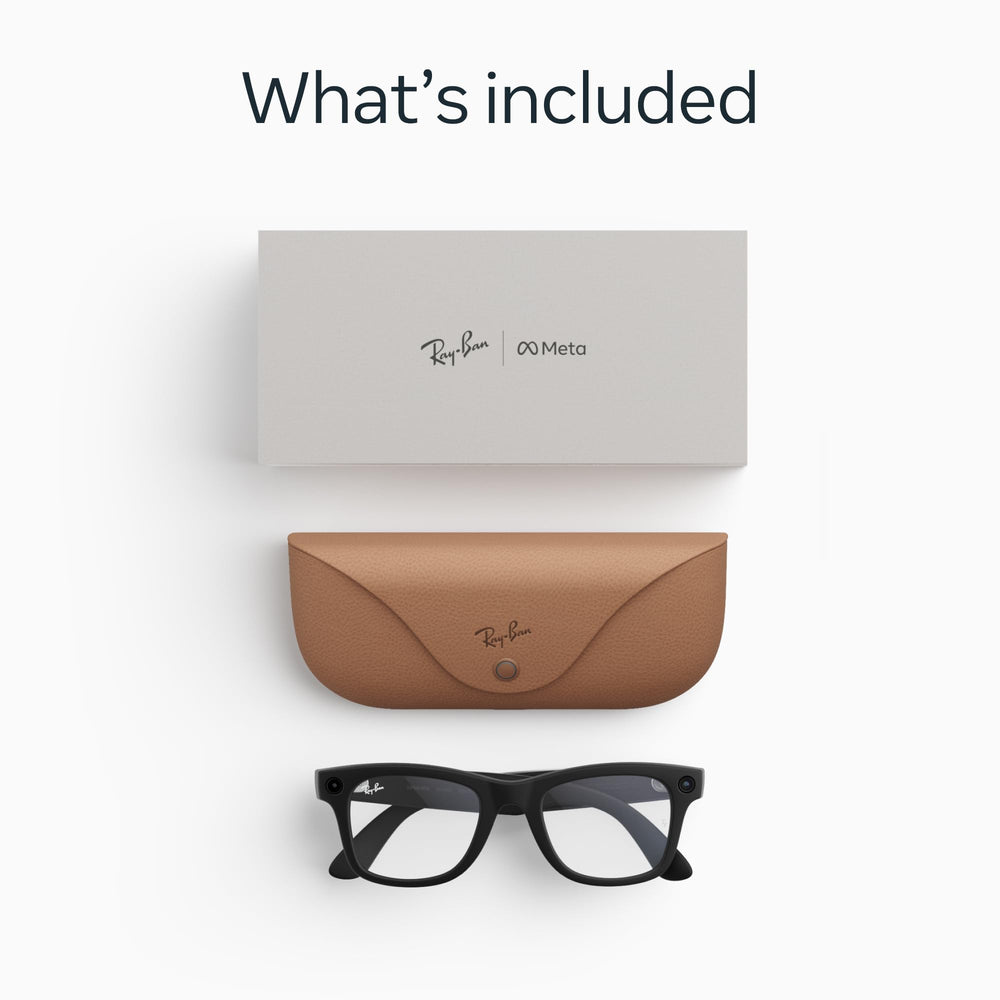 Meta Ray-Ban comparación de tamaño en mano para apreciar ligereza y diseño compacto