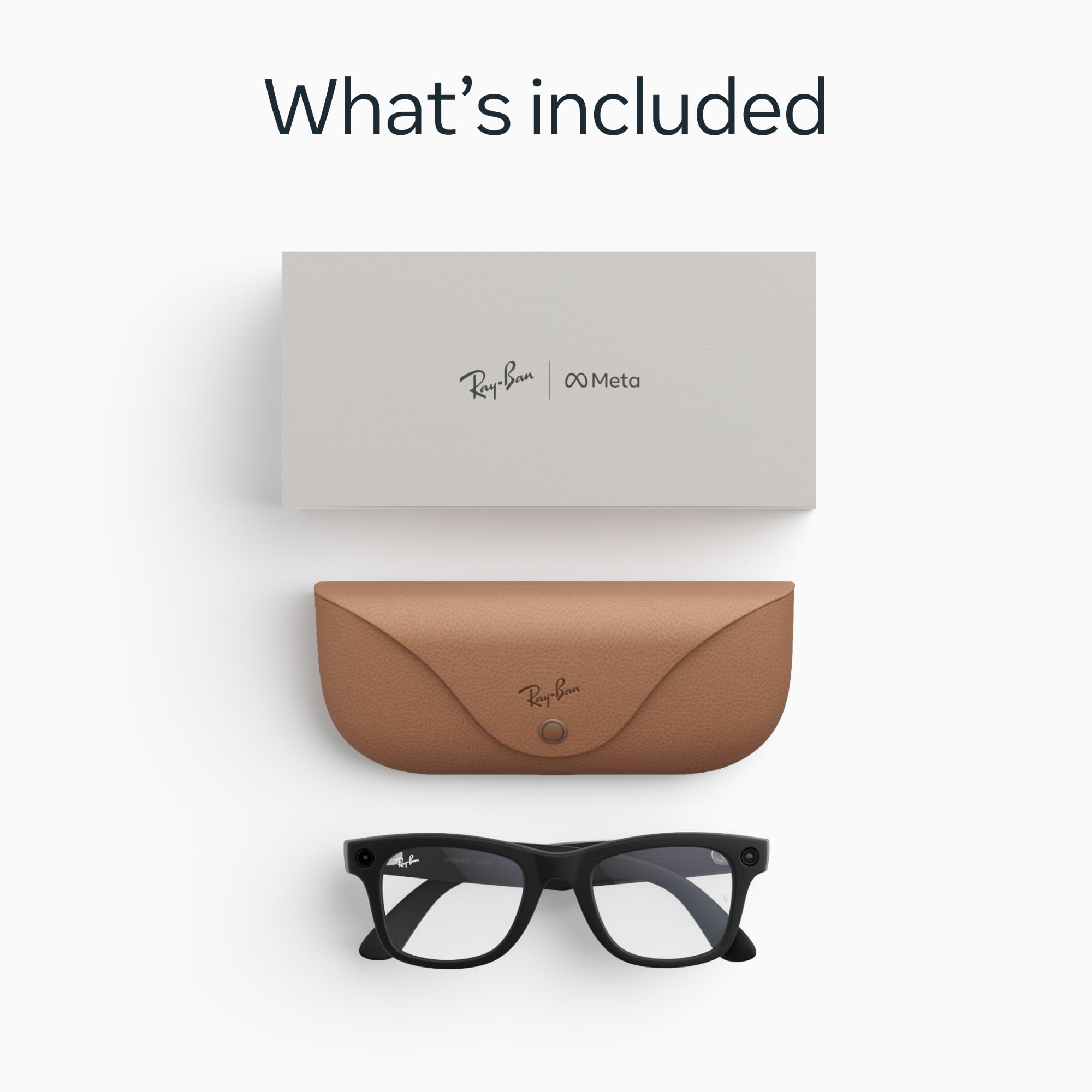 Meta Ray-Ban estuche de carga compacto que ofrece hasta 48 horas adicionales