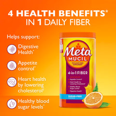 Metamucil cucharadita medidora indicando la porción de fibra