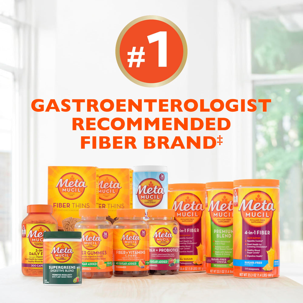 Metamucil en cocina estilo de vida promoviendo uso diario
