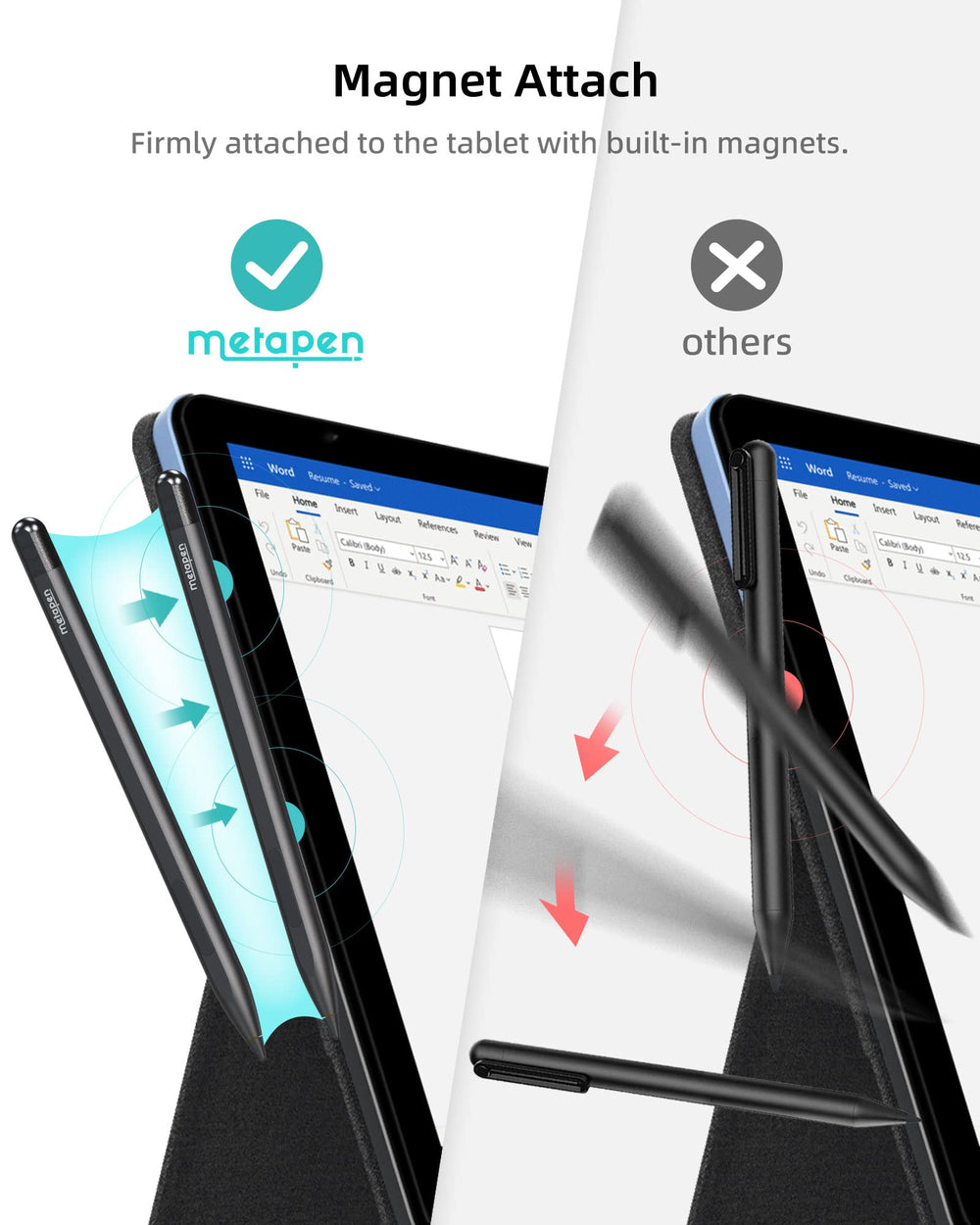 metapen M1 junto a regla, tamaño portátil y proporción clara