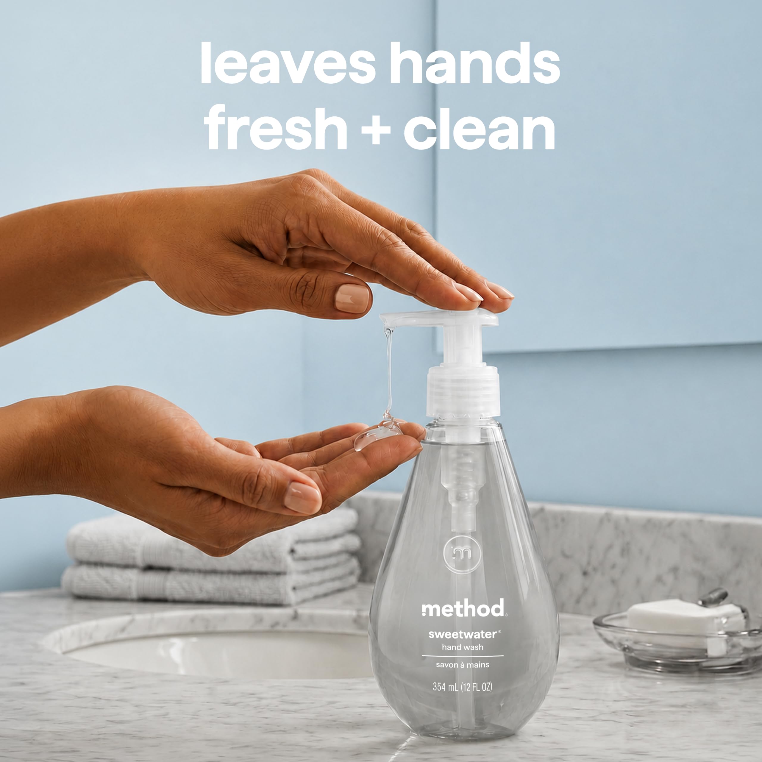 Method refill junto a botella evidenciando reducción de plástico al rellenar