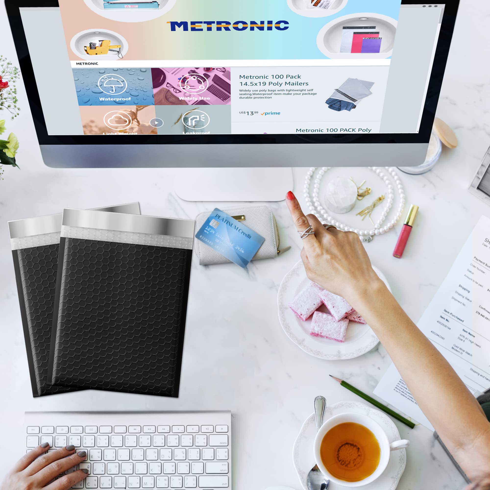 METRONIC pack de 40 sobres apilados, solución económica para negocios