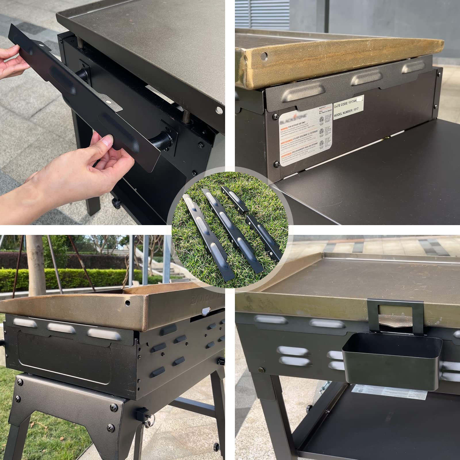 MeWeBlue lifestyle backyard setup demonstrating steadier griddle temperatures