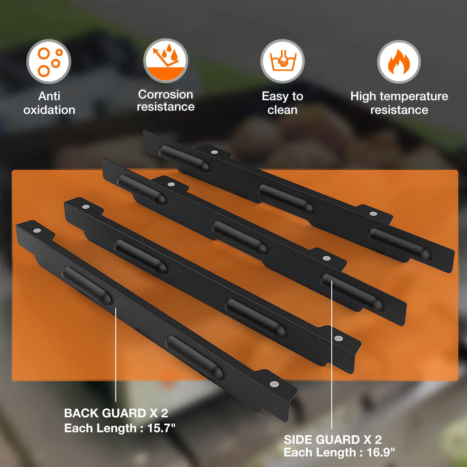 MeWeBlue folded guards in carry case illustrating compact transport benefit