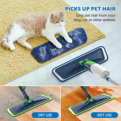 MEXERRIS microfiber pad close-up showing soft fibers for gentle floor protection