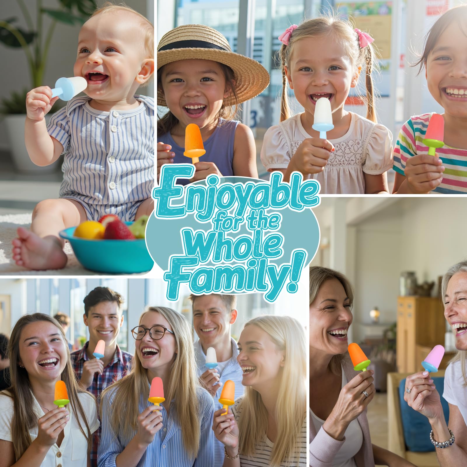 Miaowoof comparación de tamaño con manos infantiles para visualizar porción segura