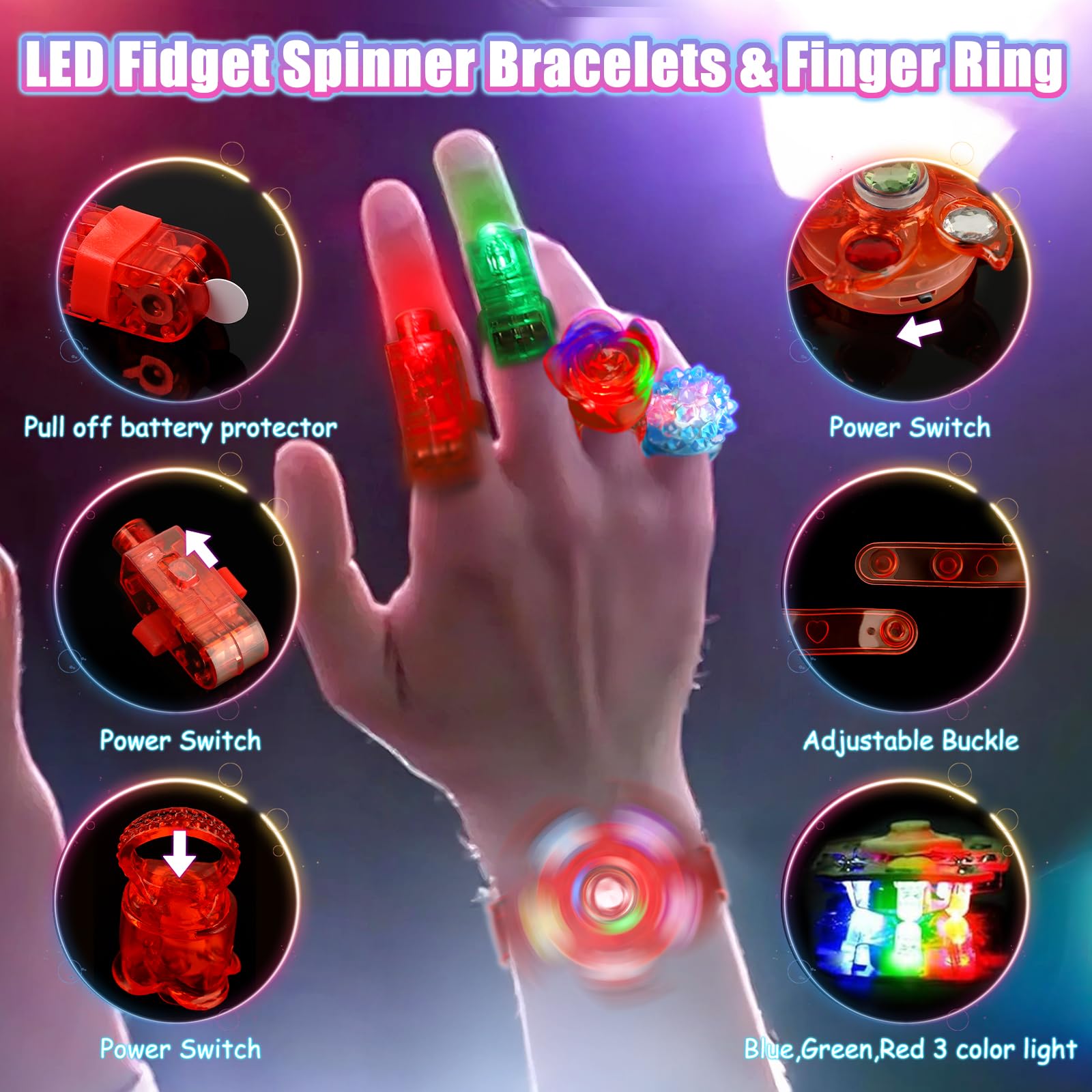 MIBOTE conectores y piezas ensambladas para crear pulseras brillantes