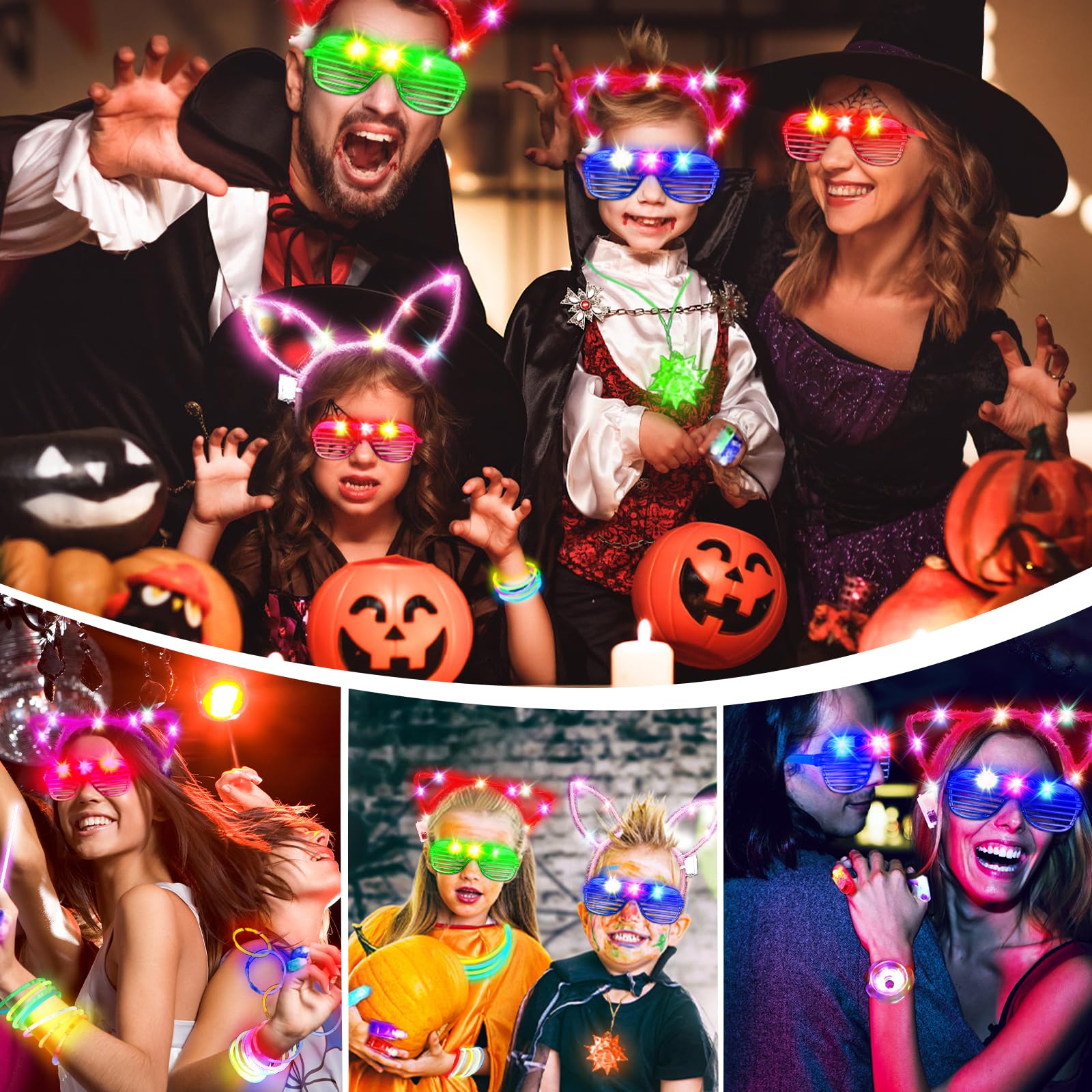 MIBOTE ambiente de fiesta nocturna con accesorios que animan eventos