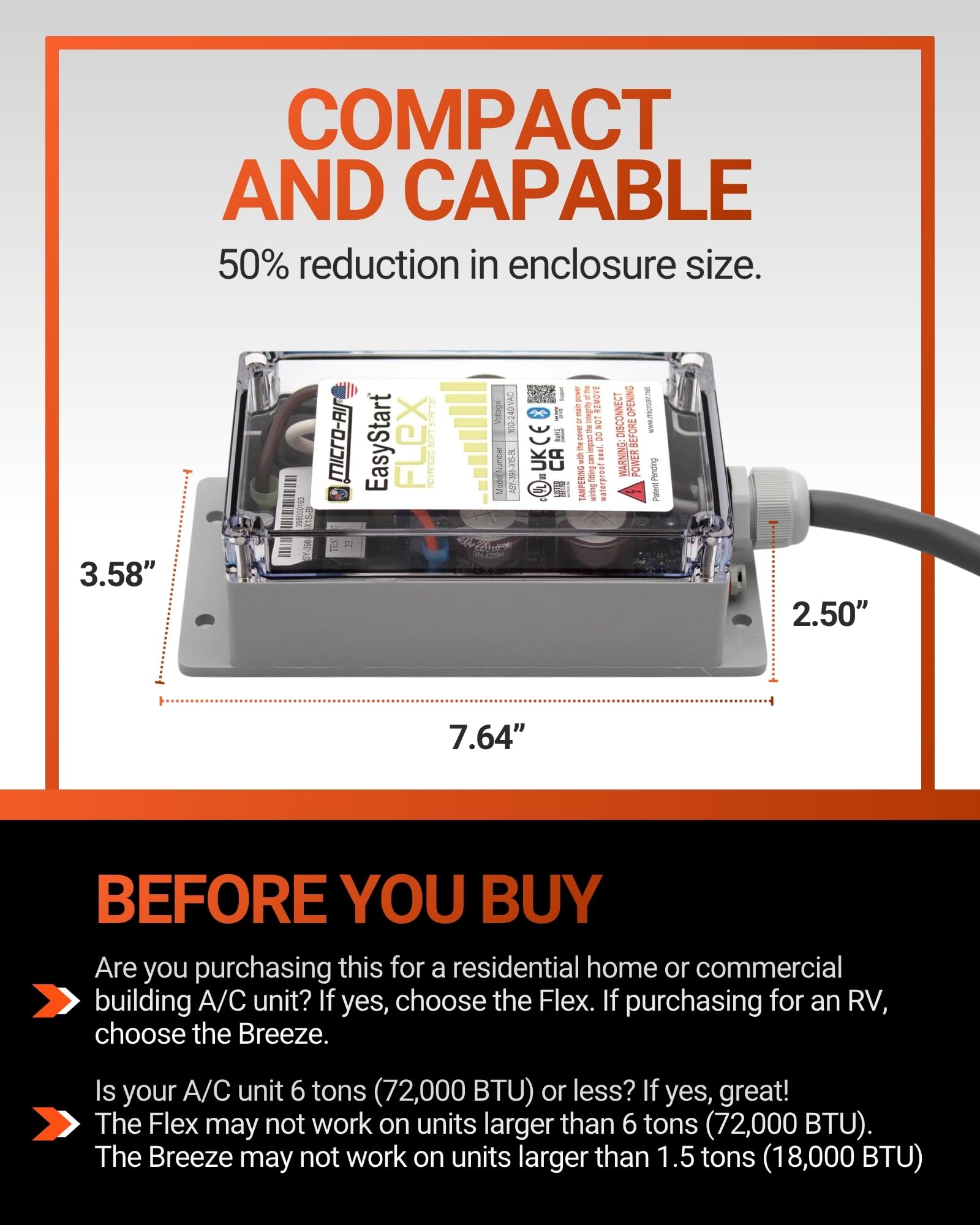 MICRO-AIR conexiones del EasyStart FLEX 398 con cables y terminales listos para instalación segura