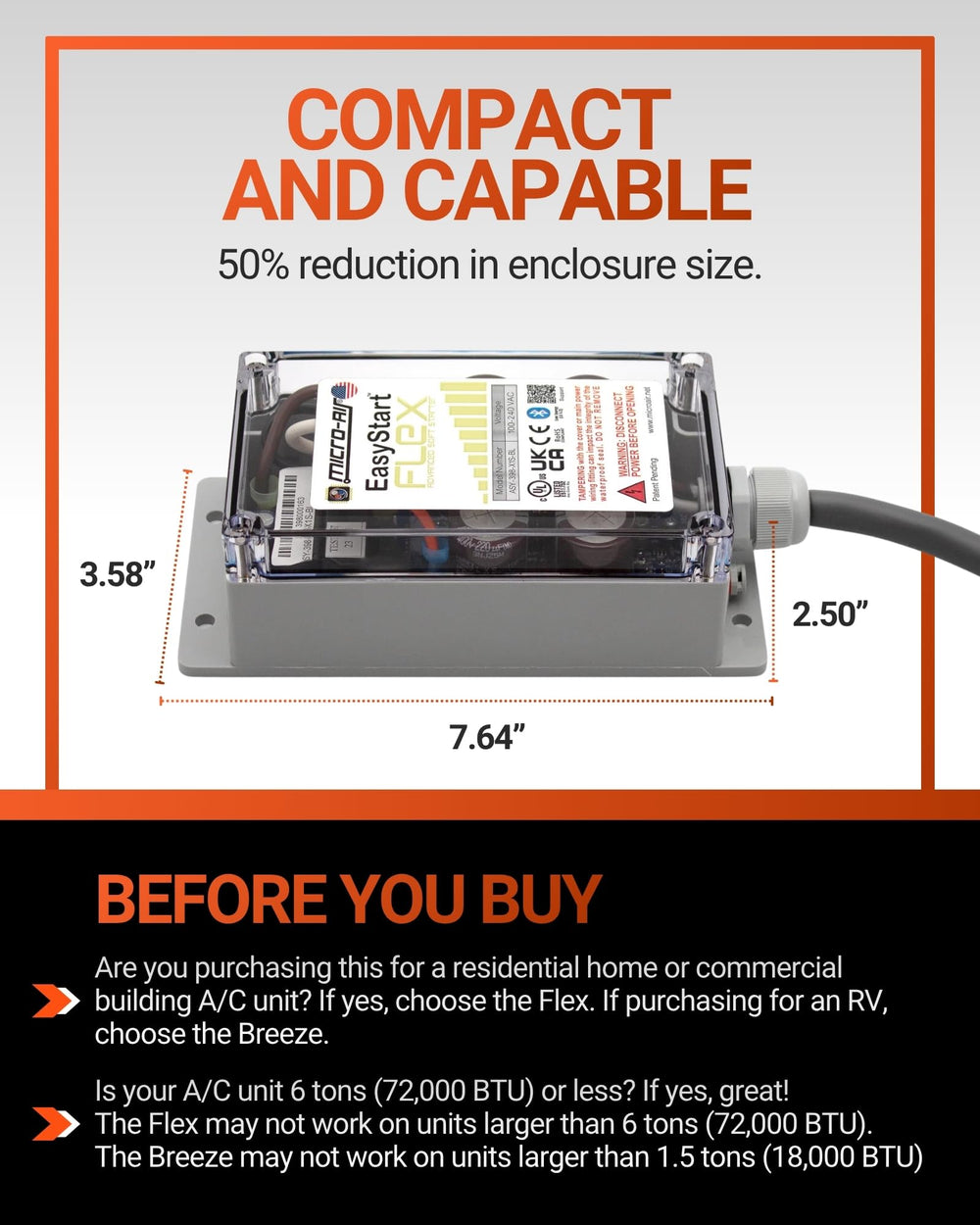 MICRO-AIR conexiones del EasyStart FLEX 398 con cables y terminales listos para instalación segura