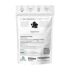 Micro Ingredients cápsulas blandas en primer plano destacando textura y aceite MCT
