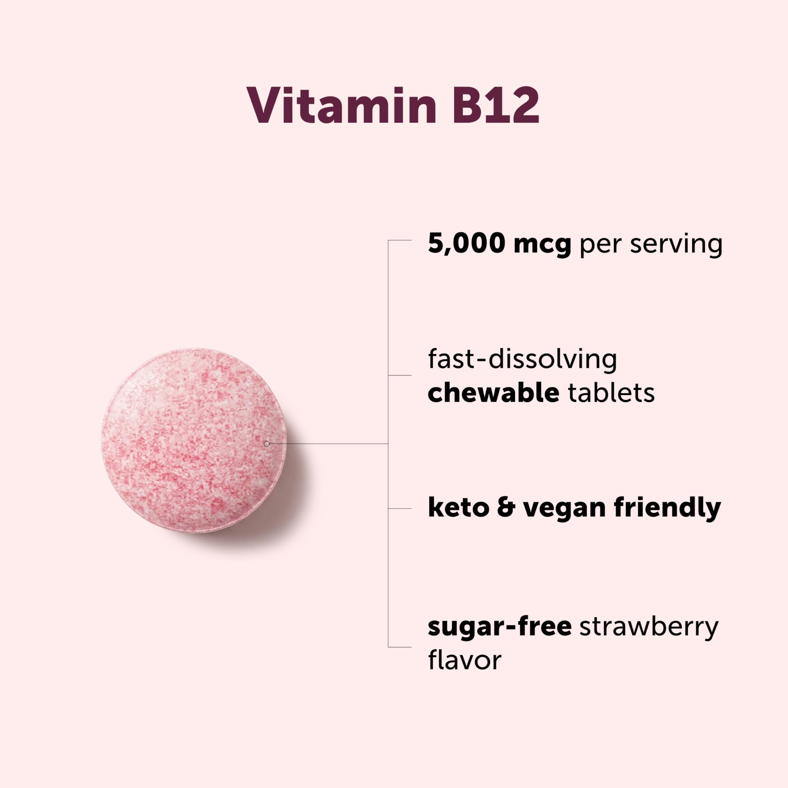 Micro Ingredients detalle de tableta disolviéndose en boca que ilustra administración sin agua y sabor agradable