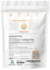 Micro Ingredients cápsula cercana que resalta su tamaño pequeño y fácil ingestión