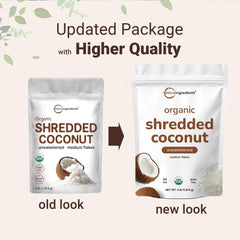 Micro Ingredients coco rallado en bol listo para añadir a batido o granola para sabor natural