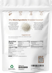 Micro Ingredients primer plano de textura del coco rallado que muestra calidad y cremosidad