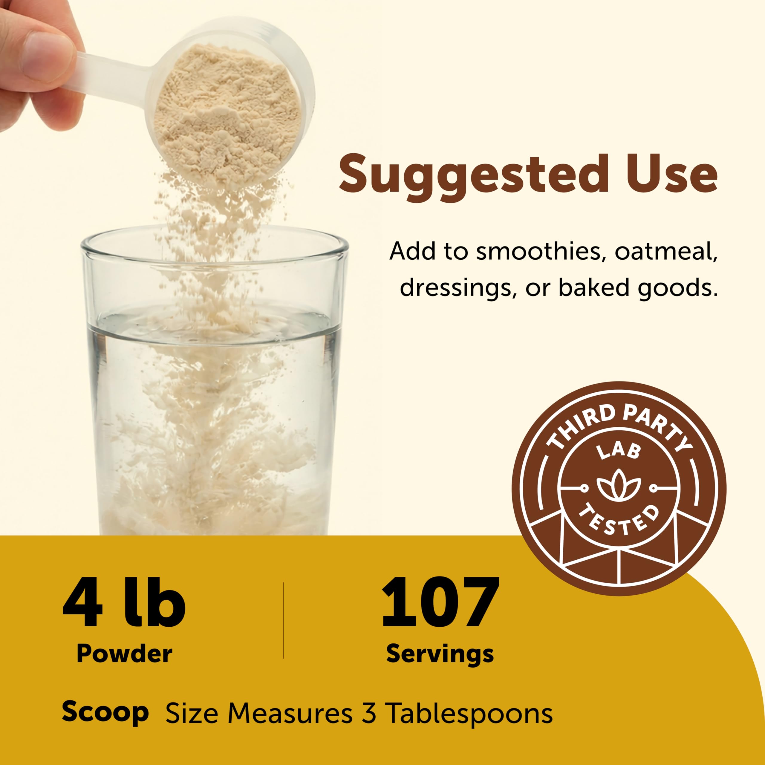 Micro Ingredients cucharada de polvo para medir porciones y control calórico