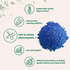 Micro Ingredients espirulina azul en smoothie agregando color natural