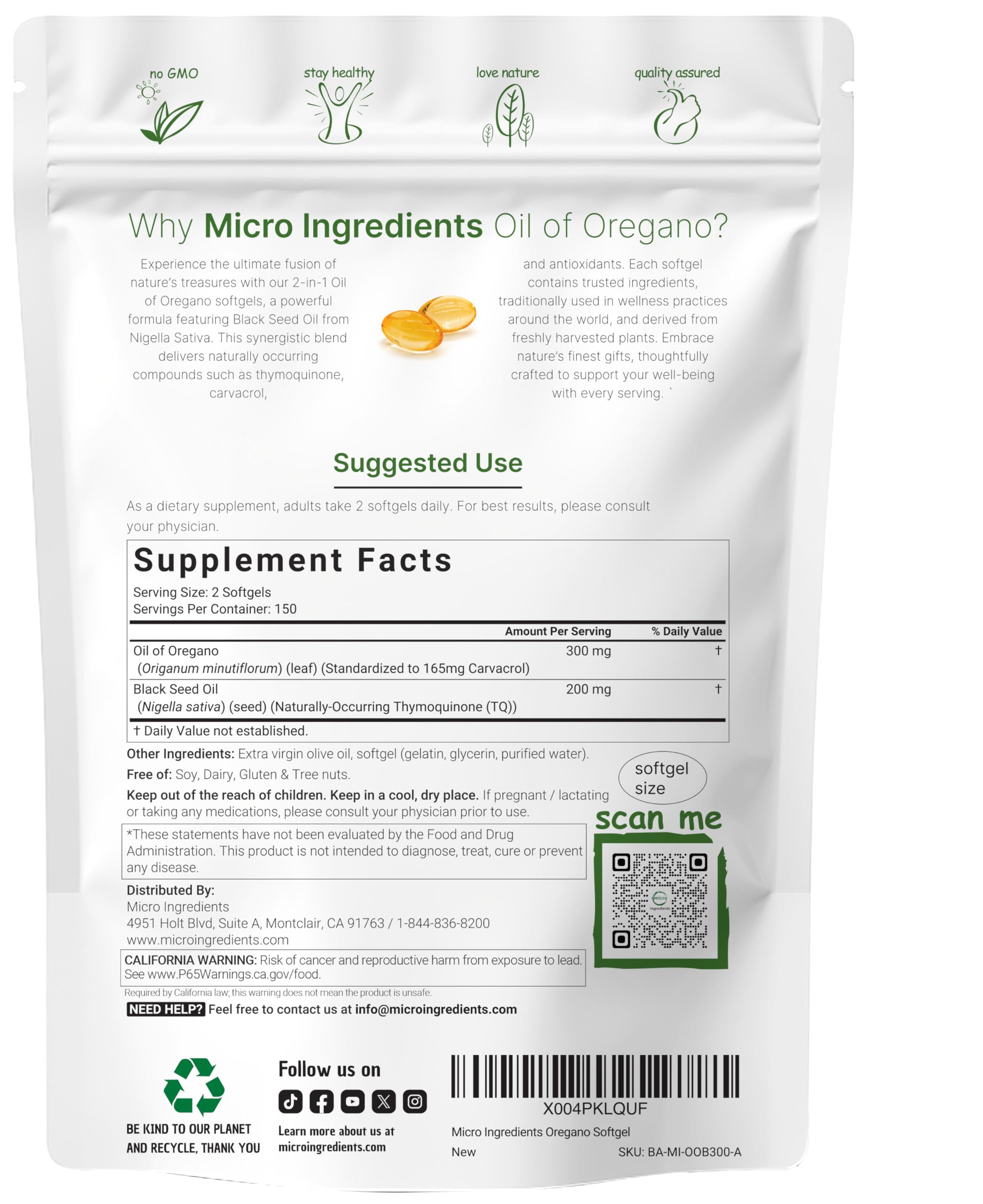 Micro Ingredients estilo de vida en mesa con botella junto a alimentos saludables para rutina diaria