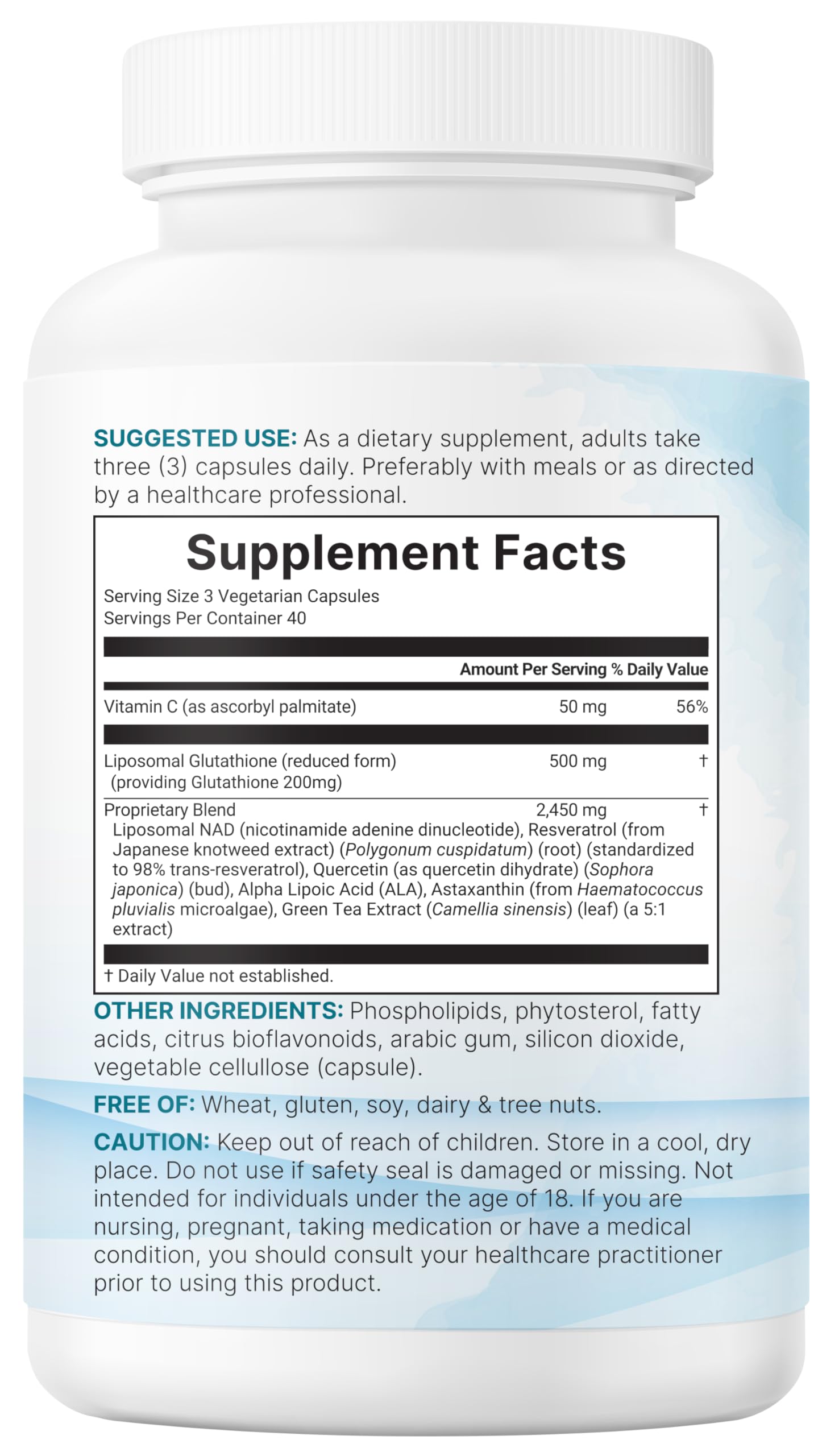 Micro Ingredients etiqueta nutricional visible con información de ingredientes