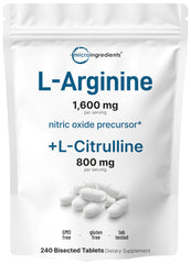 Micro Ingredients envase frontal que muestra 240 tabletas y datos clave