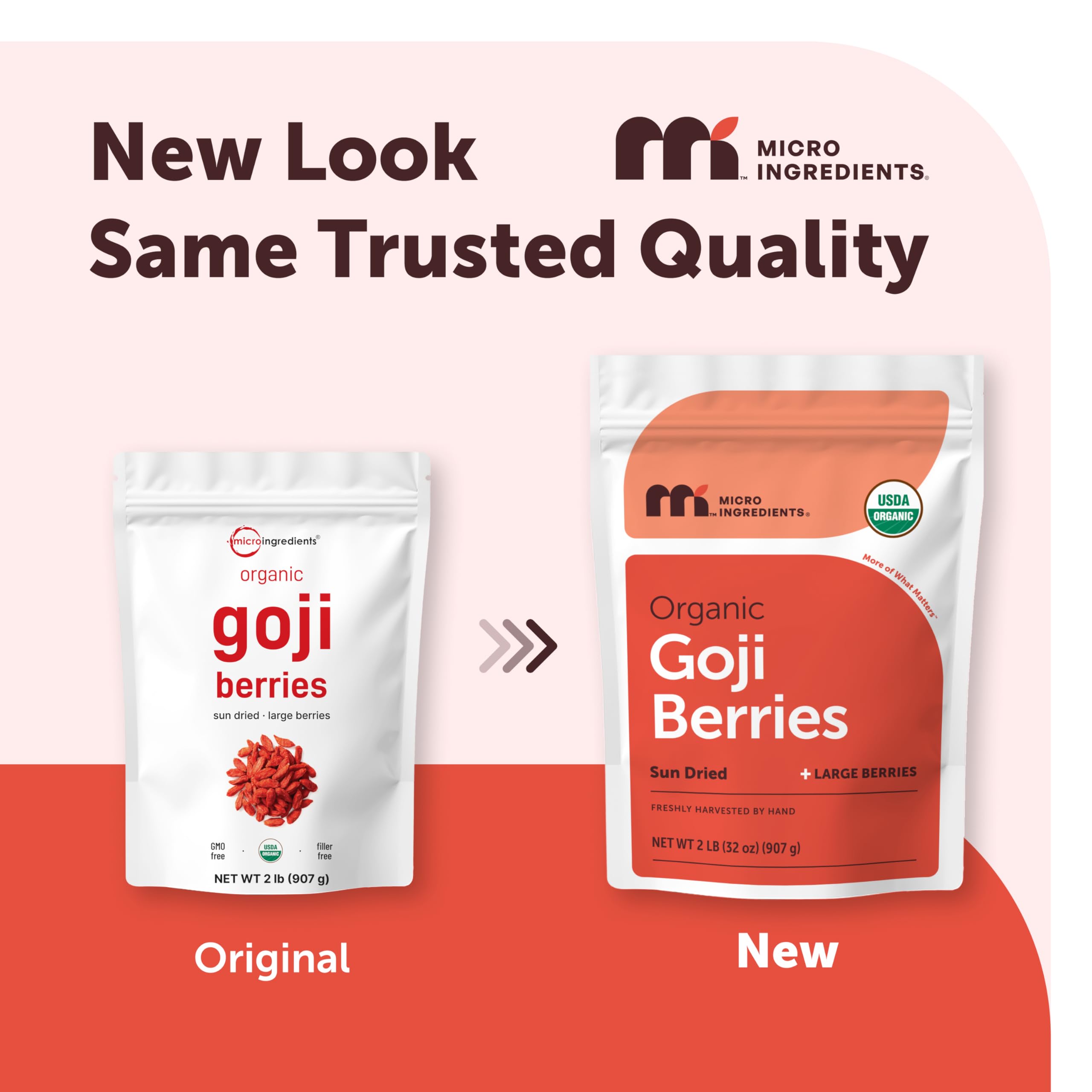 Micro Ingredients detalle de textura de bayas de goji secas destacando frescura