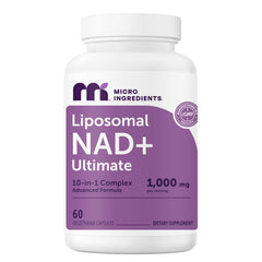 Micro Ingredients vista frontal del envase mostrando la fórmula liposomal y beneficios