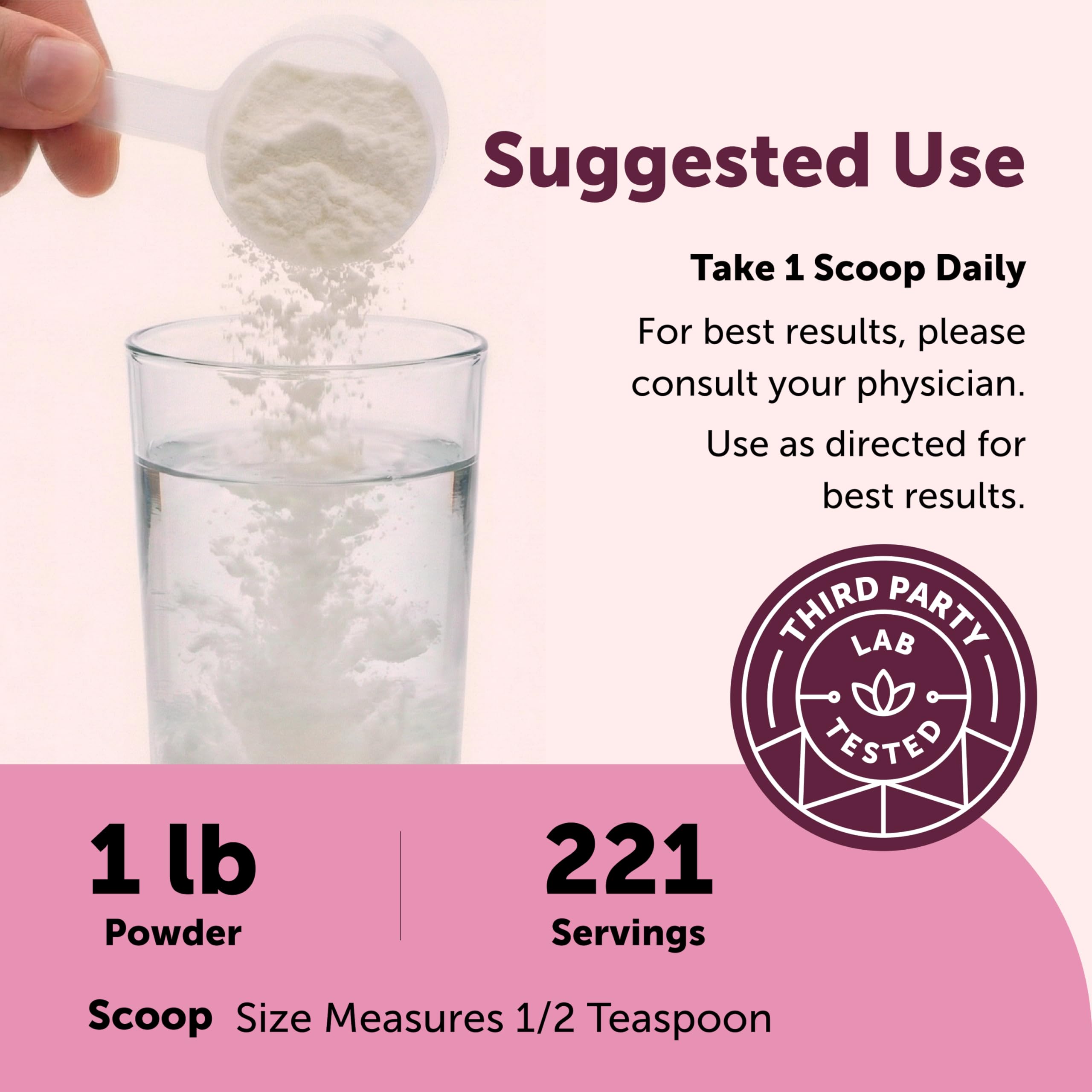 Micro Ingredients polvo disolviéndose en un vaso, mezcla rápida y sin sabor