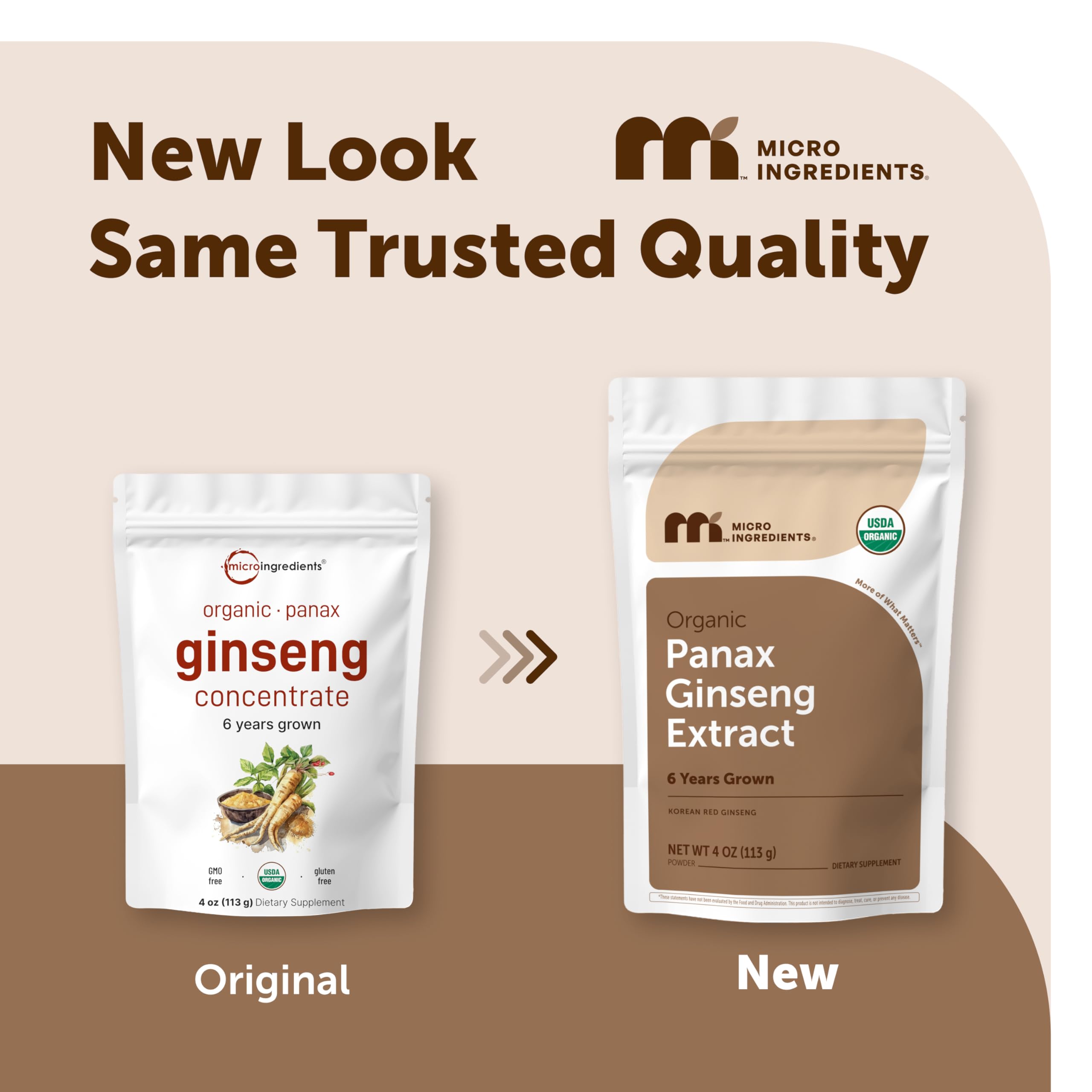 Micro Ingredients detalle de la textura fina del polvo de ginseng para mezcla fácil