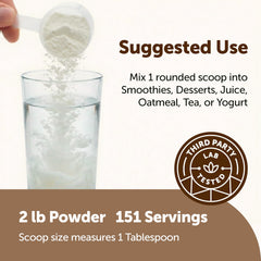 Micro Ingredients polvo disuelto en café aportando cremosidad y sabor tropical