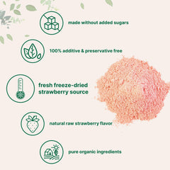 Micro Ingredients polvo de fresa mezclado en batido como aporte natural de fruta