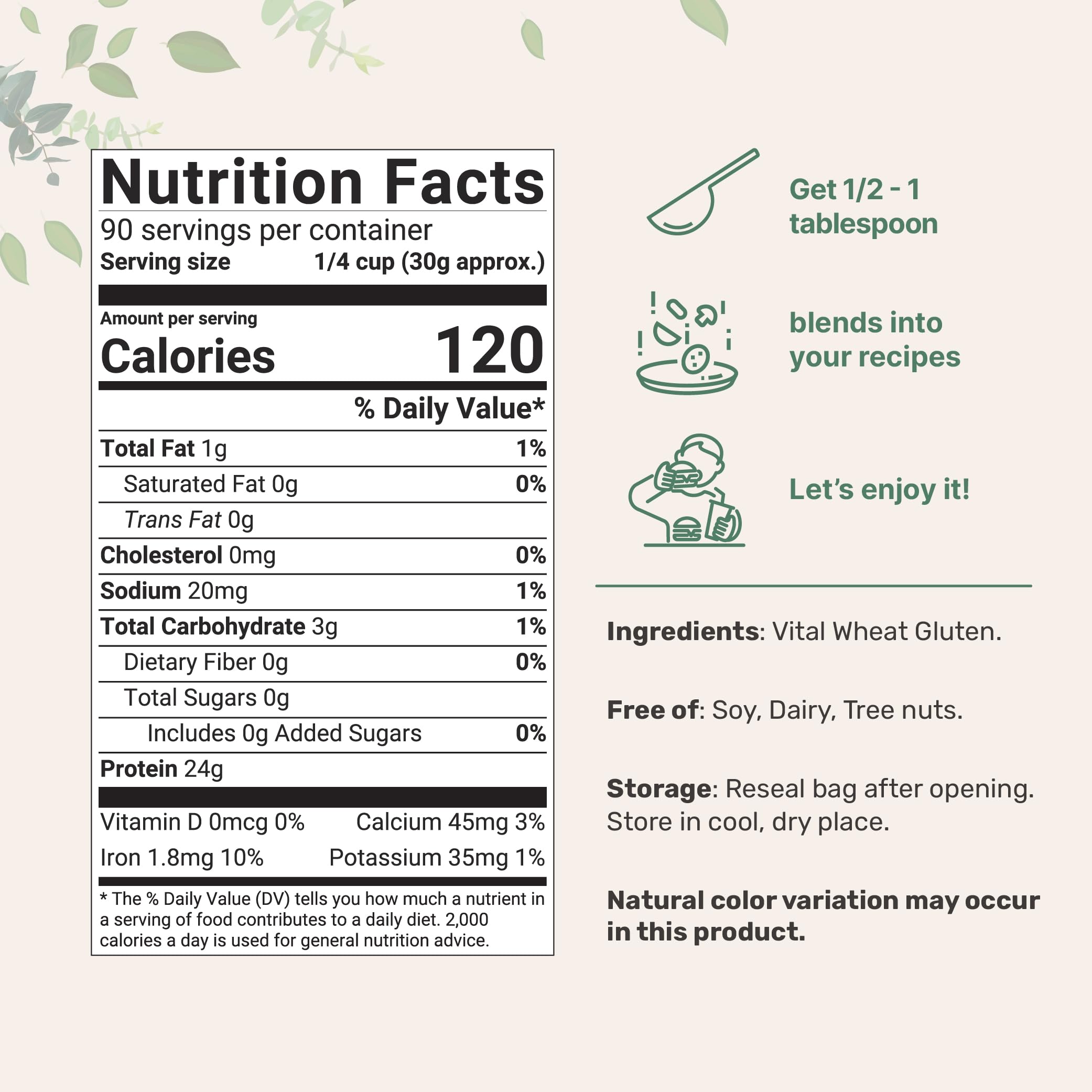 Micro Ingredients polvo fino de gluten de trigo destaca textura consistente