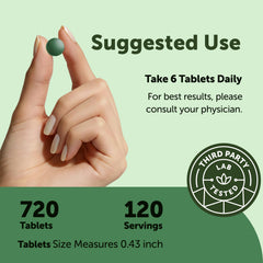 Micro Ingredients tabletas junto a un vaso de agua demostrando cómo tomarlas