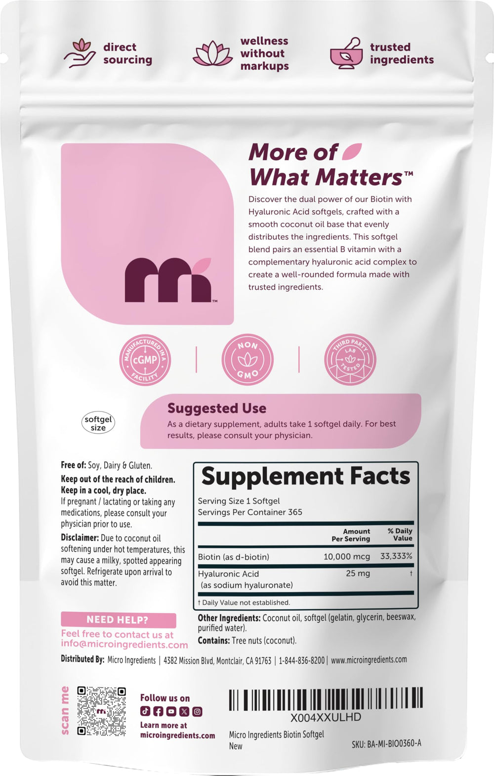 Micro Ingredients producto en rutina de baño subrayando integración diaria sencilla