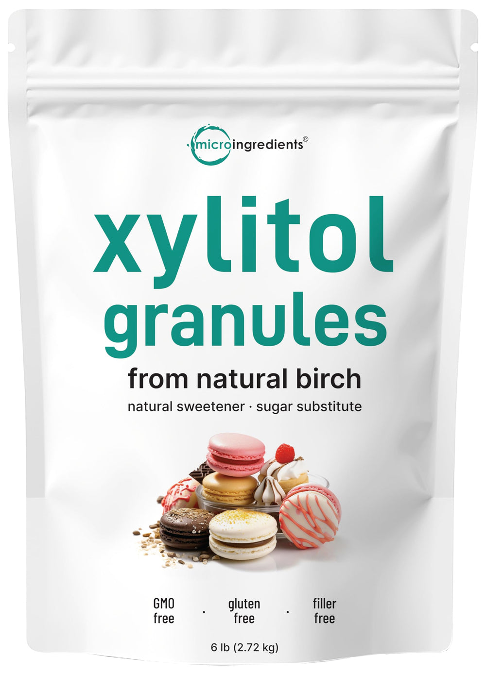 Micro Ingredients vista frontal del empaque que muestra tamaño y beneficio de ahorro